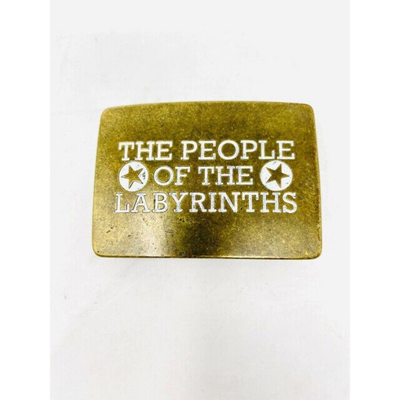 The People of the Labyrinths Brass Belt Buckle - Picture 1 of 6